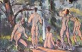水浴びの研究 ポール・セザンヌ 印象派の裸婦